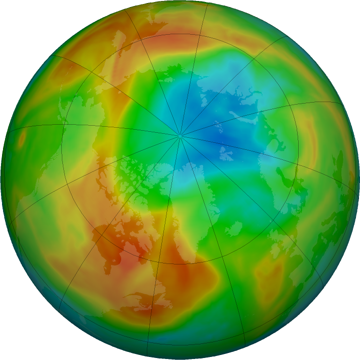 Arctic ozone map for 17 April 2020